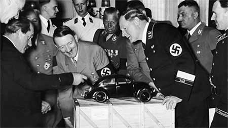 Hitler and staff admire VW