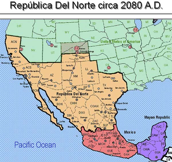 Map of Republica Del Norte