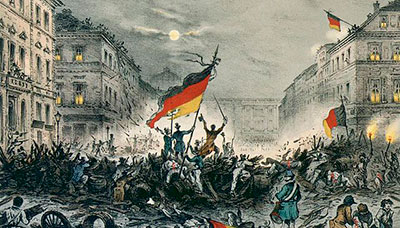 anti-Napoleon student radicals flag