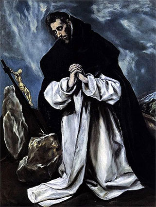 painting: El Greco's St. Dominic