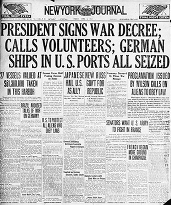 New York Journal War Declared