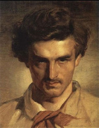 Artist Anselm Feuerbach self-portrait