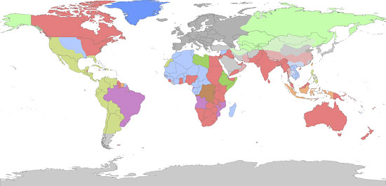 colonial map