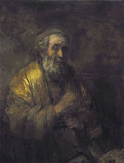 Painting, Homer by Rembrandt