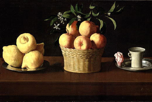 Painting: deZurbar Still Life with Lemons and Oranges