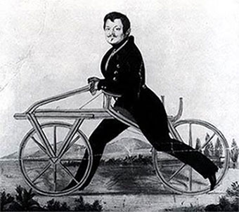  man on 1817 bike
