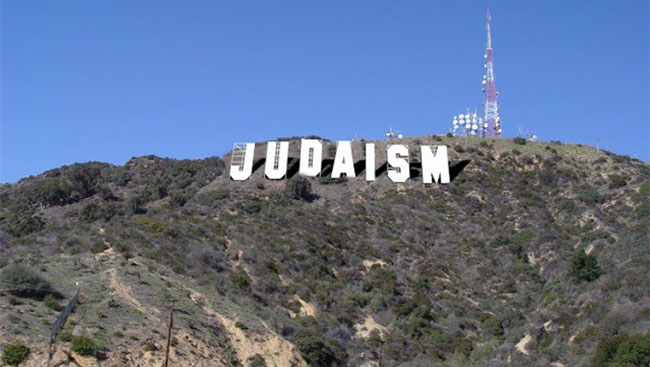 Famous Hollywood sign says Judaism