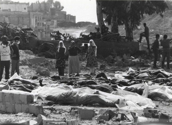 Sabra massacre scene